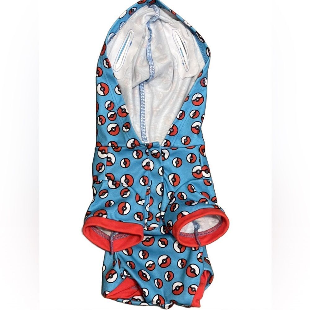 Build-A-Bear Pokemon Poke Ball Sleeper Blue, Red & White Outfit